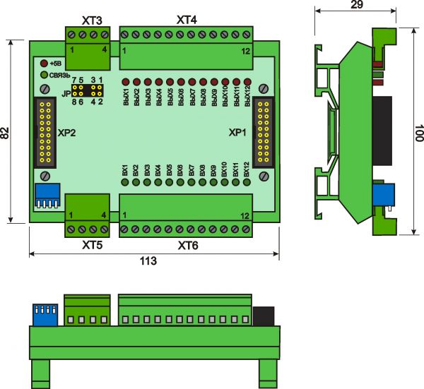 Габаритный чертеж ЛИР-986Б