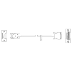 Адаптер OSI-D с 15-контактным разъемом HD D-типа на 15-контактный разъем D-типа с кабелем длиной 3 м (9,8 фута). RENISHAW
